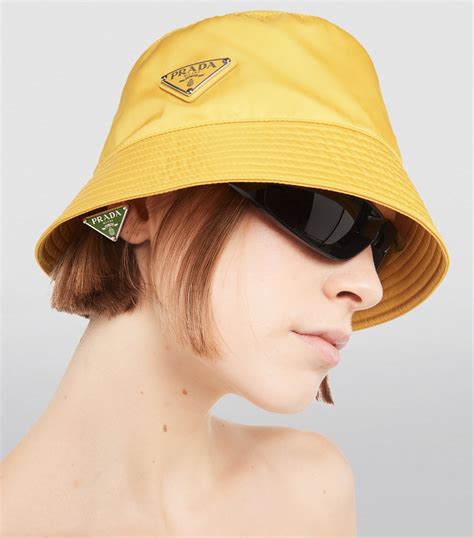 prada rafia hat|prada re nylon bucket hat.